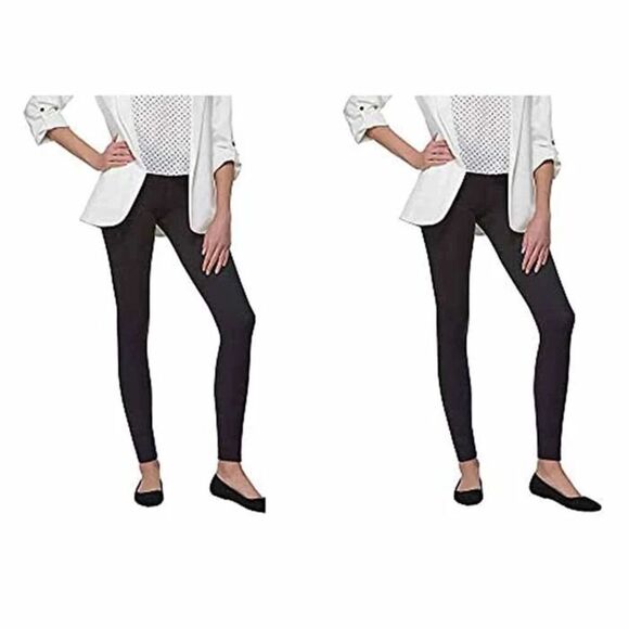 FELINA Leggings 2 Pair Pack Sz S Black Wide Waistband Yoga Workout Everyday NWT - Picture 9 of 14